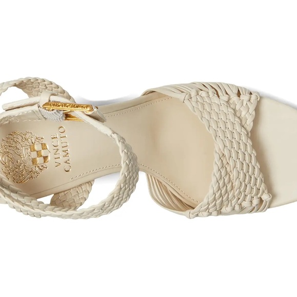 Vince Camuto Pessa Ankle Strap Platform Sandal Panna Creme - Picture 7 of 7